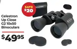 Teds Cameras Celestron Up Close G2 10x50 Binoculars offer