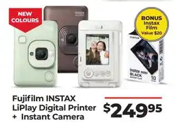 Teds Cameras Fujifilm INSTAX LiPlay Digital Printer+ Instant Camera offer