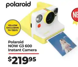 Teds Cameras Polaroid NOW G3 600 Instant Camera offer