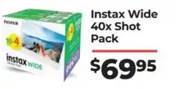 Teds Cameras Instax Wide 40x Shot Pack offer