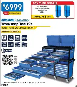 Kincrome KINCROME EVOLUTION Workshop Tool Kit offer