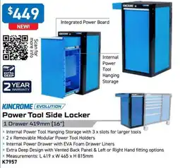 Kincrome KINCROME EVOLUTION Power Tool Side Locker offer