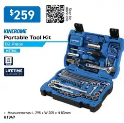 Kincrome KINCROME Portable Tool Kit offer