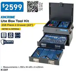 Kincrome KINCROME Ute Box Tool Kit offer