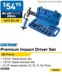 Kincrome Premium Impact Driver Set offer
