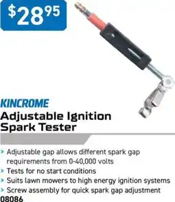 Kincrome KINCROME Adjustable Ignition Spark Tester offer
