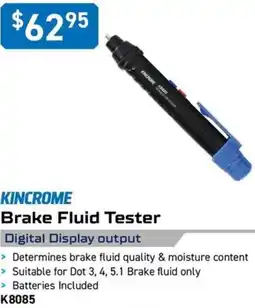 Kincrome KINCROME Brake Fluid Tester Digital Display output offer