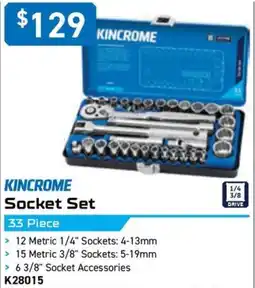 Kincrome Kincrome socket set offer