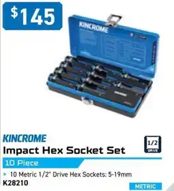 Kincrome Kincrome impact hex socket set offer
