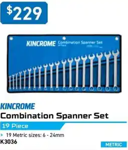 Kincrome KINCROME Combination Spanner Set offer