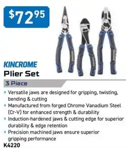 Kincrome KINCROME Plier Set offer