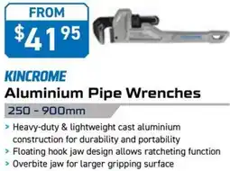 Kincrome KINCROME Aluminium Pipe Wrenches 350mm offer