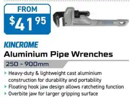 Kincrome KINCROME Aluminium Pipe Wrenches 450mm offer