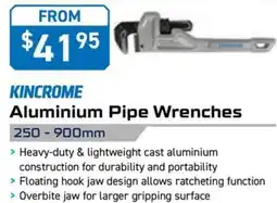 Kincrome KINCROME Aluminium Pipe Wrenches 600mm offer