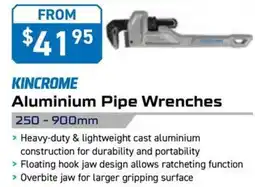 Kincrome KINCROME Aluminium Pipe Wrenches 900mm offer