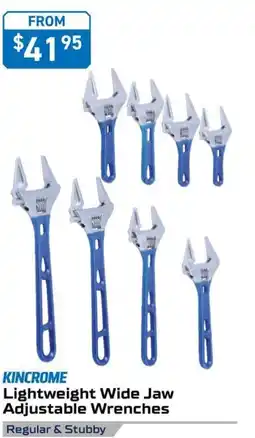 Kincrome KINCROME Lightweight Wide Jaw Adjustable Wrenches 150 mm(6") offer