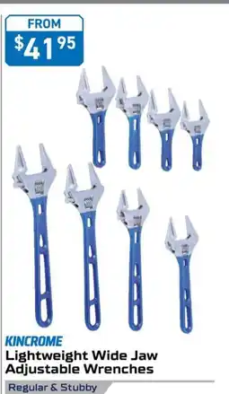Kincrome KINCROME Lightweight Wide Jaw Adjustable Wrenches 300 mm (12") offer