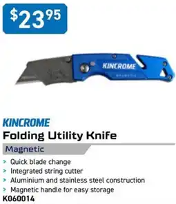 Kincrome KINCROME Folding Utility Knife Magnetic offer