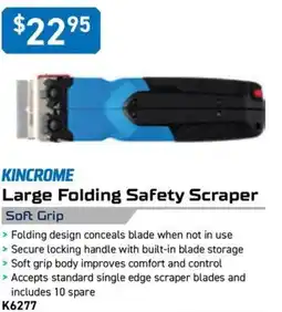 Kincrome KINCROME Large Folding Safety Scraper Soft Grip offer