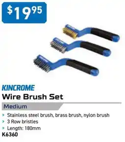 Kincrome KINCROME Wire Brush Set Medium offer