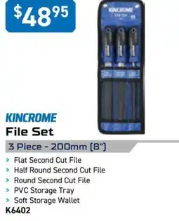 Kincrome KINCROME File Set 3 Piece - 200mm (8") offer