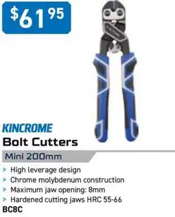Kincrome KINCROME Bolt Cutters Mini 200mm offer
