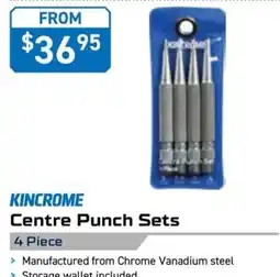 Kincrome KINCROME Centre Punch Sets 4 Piece 4 Piece offer