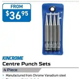 Kincrome KINCROME Centre Punch Sets 4 Piece offer