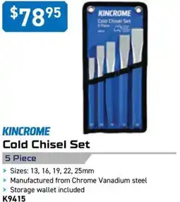 Kincrome KINCROME Cold Chisel Set 5 Piece offer