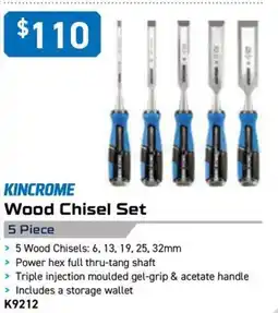 Kincrome KINCROME Wood Chisel Set 5 Piece offer