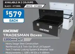 Kincrome KINCROME TRADESMAN Boxes 1200mm offer