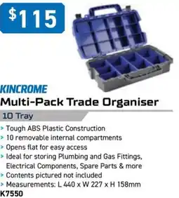 Kincrome KINCROME Multi-Pack Trade Organiser offer