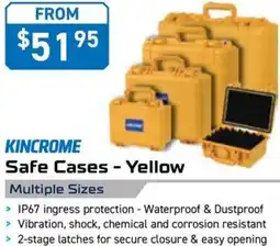 Kincrome KINCROME Safe Cases - Yellow Multiple Sizes offer