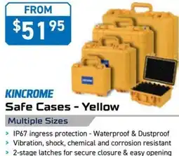 Kincrome KINCROME Safe Cases - Yellow Multiple Sizes offer