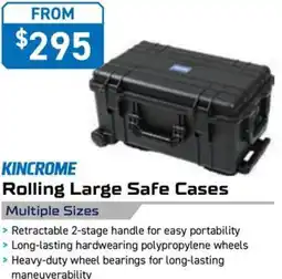 Kincrome KINCROME Rolling Large Safe Cases Multiple Sizes offer