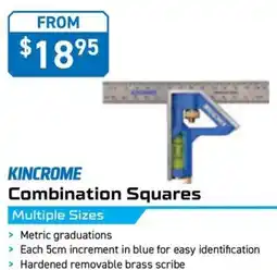 Kincrome KINCROME Combination Squares Multiple Sizes 300mm offer