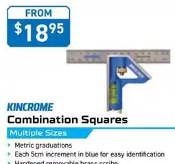 Kincrome KINCROME Combination Squares Multiple Sizes 400mm offer