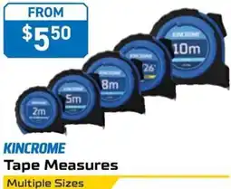 Kincrome KINCROME Tape Measures Multiple Sizes 8m Metric offer
