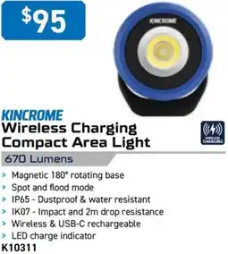 Kincrome KINCROME Wireless Charging 670 Lumens offer