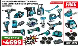 Sydney Tools 18V 5.0Ah/6.0Ah Li-ion LXT Cordless 15pce Combo Kit Including Brushless offer