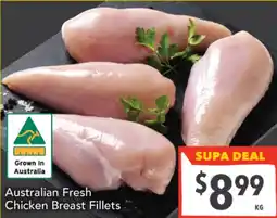 Supa Valu Australian Fresh Chicken Breast Fillets offer