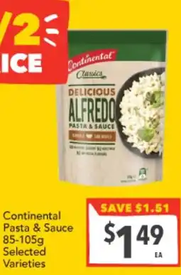 Supa Valu Continental Pasta & Sauce offer