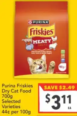 Supa Valu Purina Friskies Dry Cat Food offer