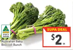 Supa Valu Australian baby broccoli bunch offer