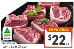 Supa Valu Australian Lamb Loin Chops offer