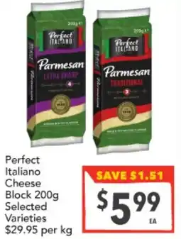 Supa Valu Perfect Italiano Cheese Block Selected offer