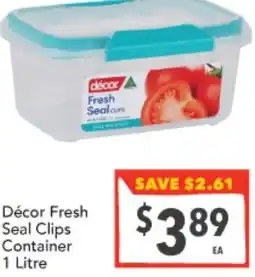 Supa Valu Décor Fresh Seal Clips Container offer