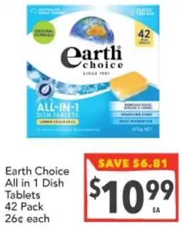 Supa Valu Earth Choice All in 1 Dish Tablets 42 Pack offer