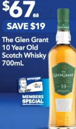 Supa Valu The Glen Grant 10 Year Old Scotch Whisky offer