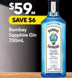 Supa Valu Bombay Sapphire Gin offer